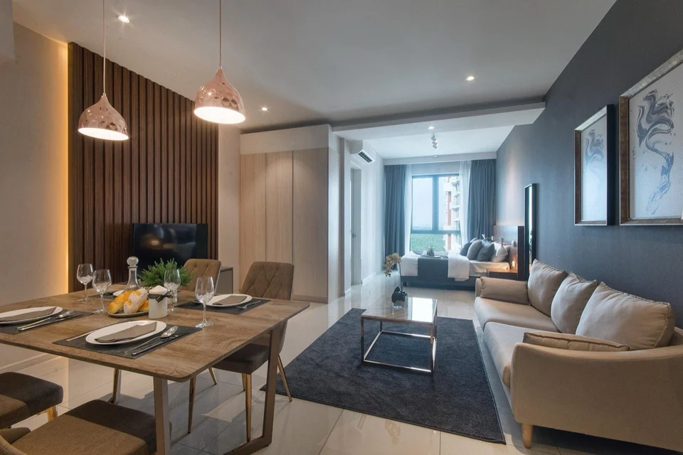 Tower 2 · Fully furnished presentation · Living & dining