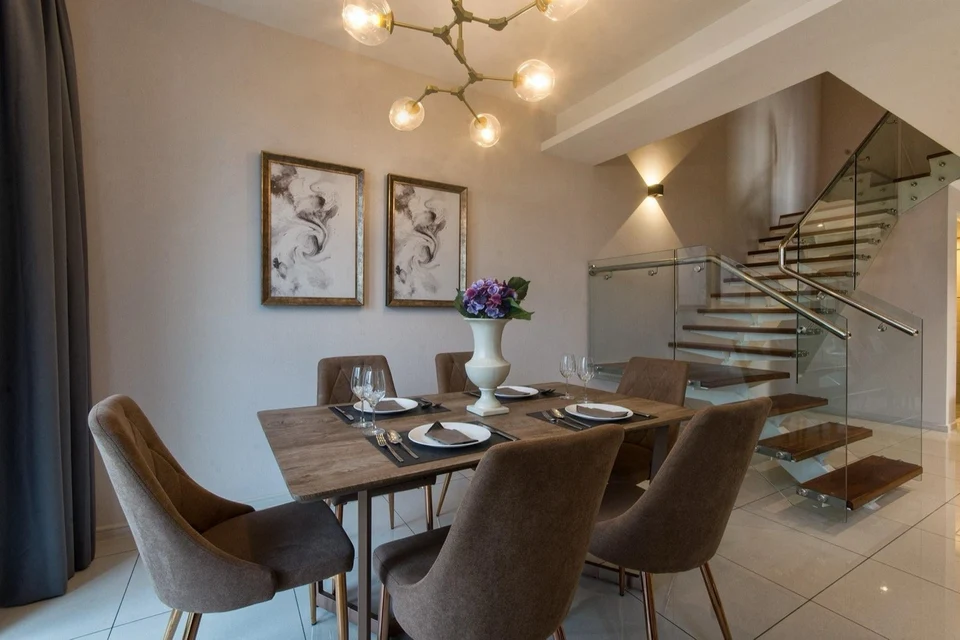 Tower 2 · Fully furnished presentation · Duplex dining