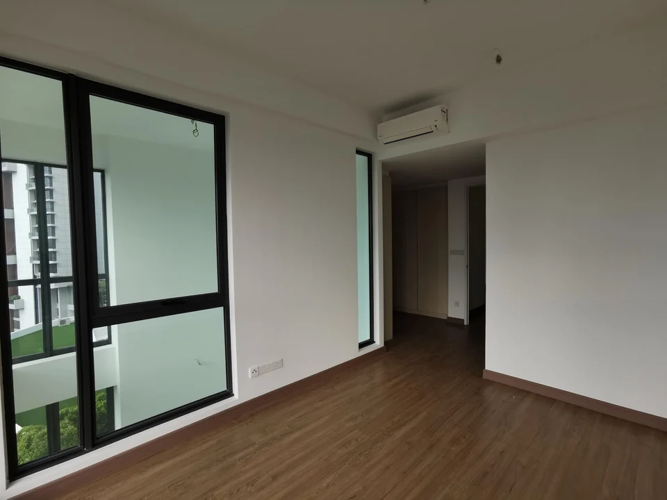 Tower 3 · Actual partially furnished interiors · Master bedroom