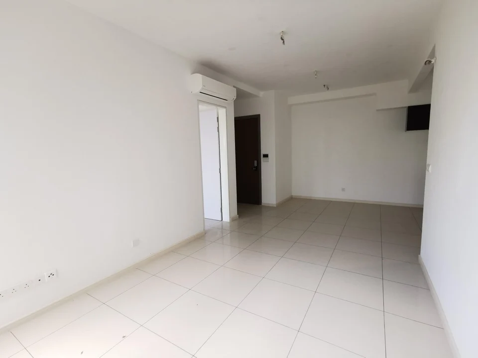 Tower 3 · Actual partially furnished interiors · Three-bedroom living