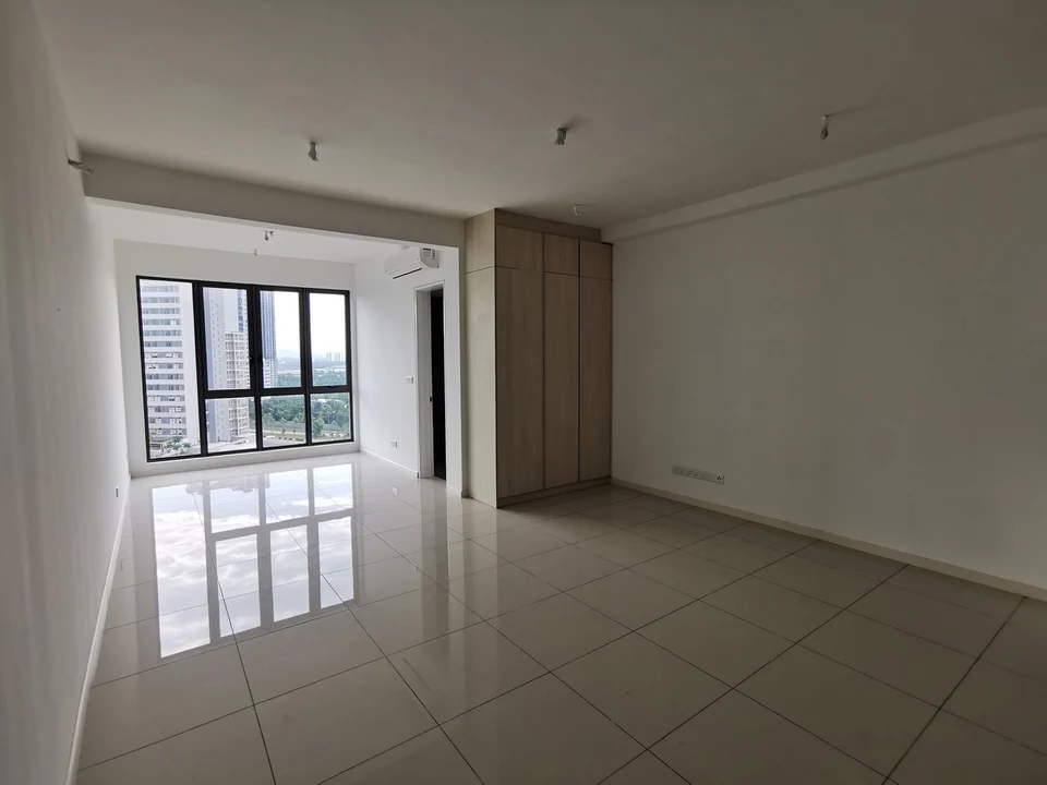 Tower 3 · Actual partially furnished interiors · Studio interior