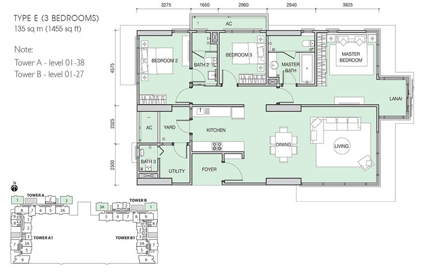 Type E Iskandar Residences floor plan