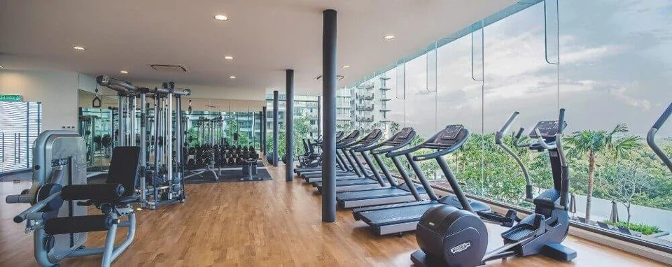 Iskandar Residences · Glass-walled gym