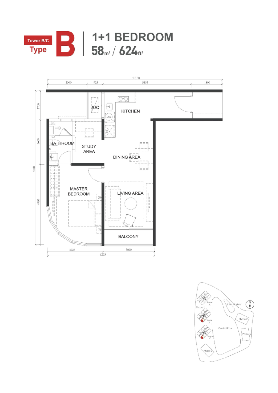 Type B floor plan