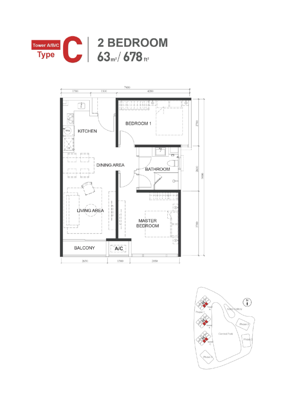 Type C floor plan