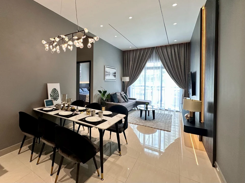 Type C · 643 sq. ft. · Show-unit interior