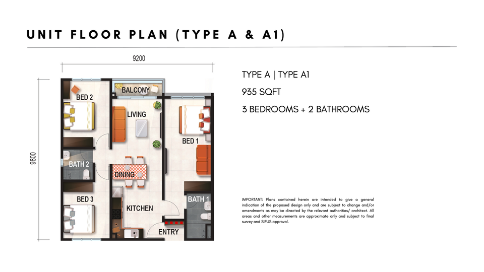 Type A floor plan