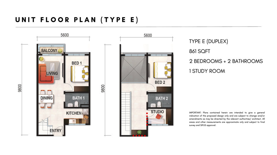 Type E floor plan