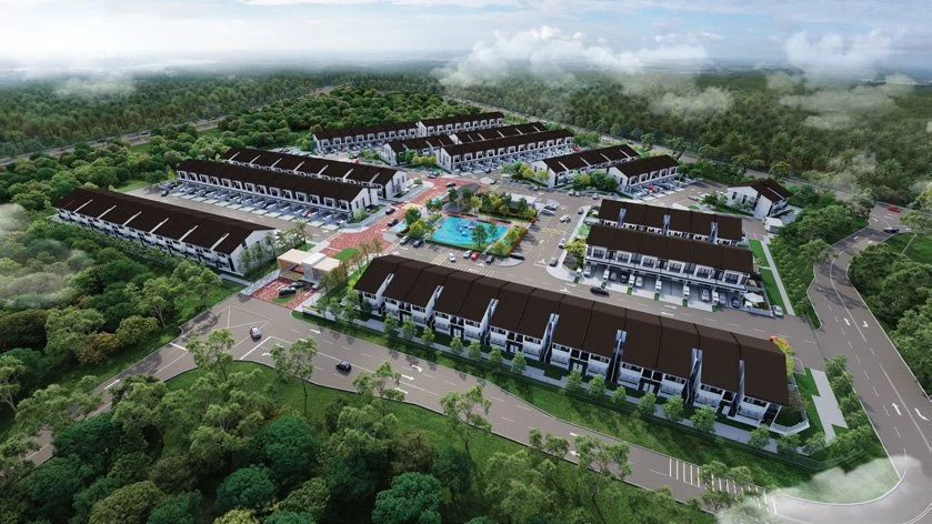 Aerial perspective of Wawari West Park Homes
