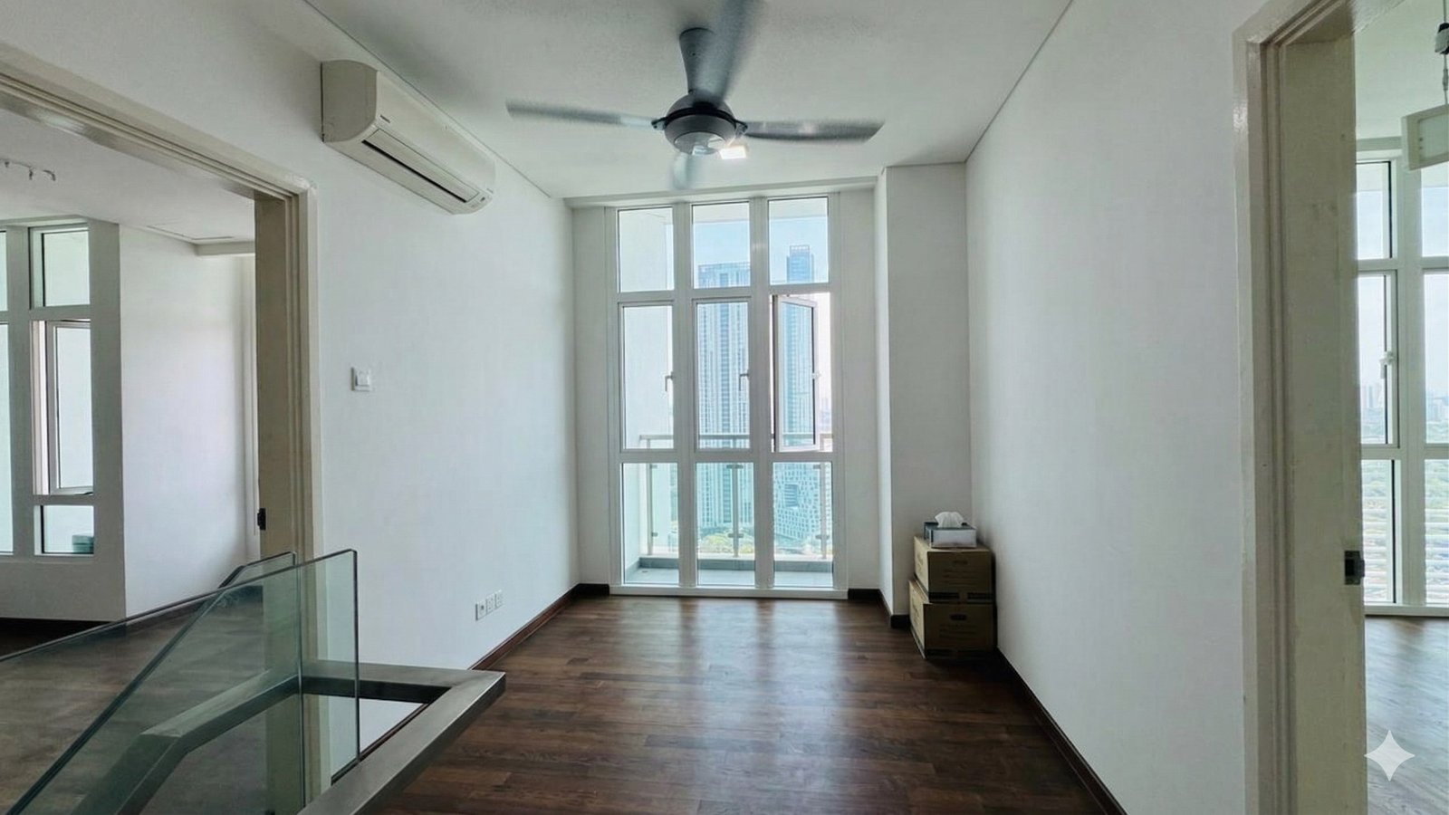1Medini Residences Duplex — Upper-floor landing and room entrances