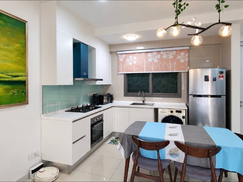 Kitchen and dining area